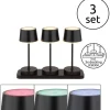 Akku Tischleuchte 3er Set