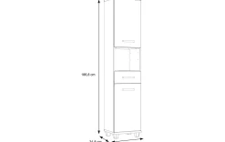 Badezimmer-Seitenschrank