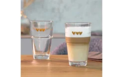 Becher 410ml rose/braun