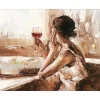 Bild - Girl With Wine Glass