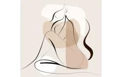 Bild - Line Art Woman Vi