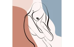 Bild Line Art Woman VII