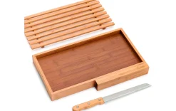 Brotschneidebrett mit Messer