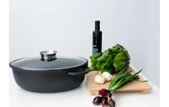 Bräter oval mit Glasdeckel