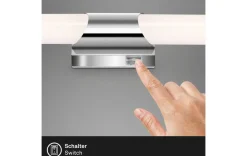 LED Badleuchte chrom