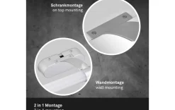 LED Deckenleuchte chrom