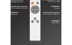 LED Deckenleuchte grau