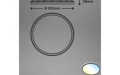 LED Deckenleuchte schwarz