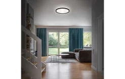 LED Deckenleuchte schwarz 42cm