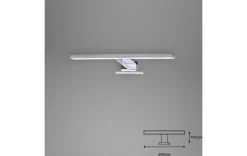 LED Spiegelleuchte Chrom