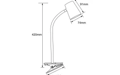 LED Tisch Klemmleuchte