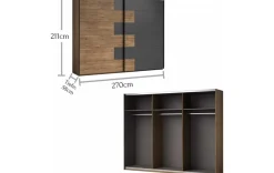 Moderner Schwebetürschrank