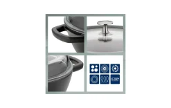 Pfanne mit Glasdeckel 28cm