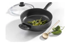 Schmorpfanne mit Glasdeckel