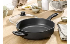 Schmorpfanne mit Glasdeckel