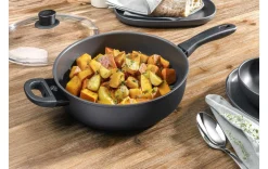 Schmorpfanne mit Glasdeckel