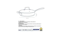 Schmorpfanne mit Glasdeckel 24cm