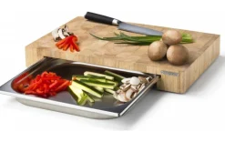 Schneidbrett mit Schublade