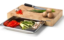 Schneidbrett mit Schublade