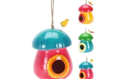 Vogelhaus im Pilzdesign