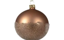 Weihnachtskugel 2-färbig 8cm