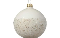 Weihnachtskugel 2-färbig 8cm