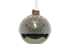 Weihnachtskugel 2-färbig 6cm